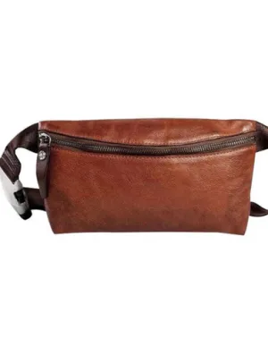 Leather Men Fanny Pack Small Waist Bag Hip Pack Belt Bag Bumbag for Men