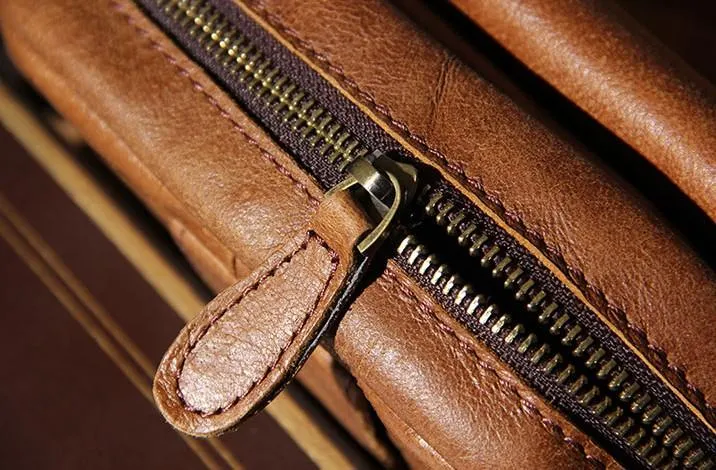 Leather Mens Belt Pouch Small Cases Waist Bags Belt Bag Shoulder Bag for Men