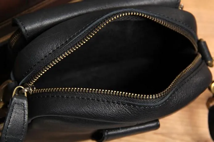 Leather Mens Belt Pouch Small Cases Waist Bags Belt Bag Shoulder Bag for Men