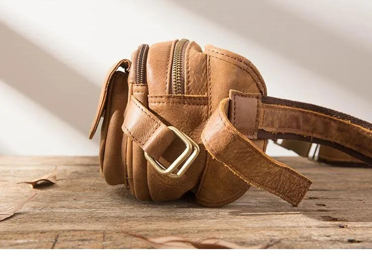Leather Mens FANNY PACK MENS WAIST BAG HIP PACK BELT BAG FOR MEN