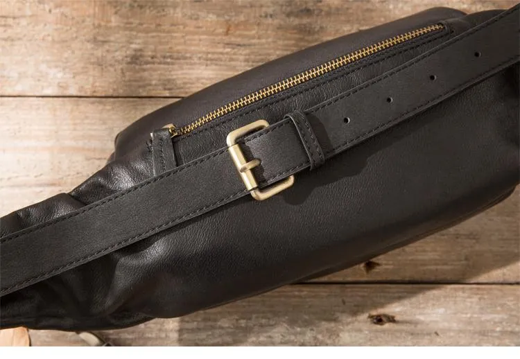 Leather Mens FANNY PACK MENS WAIST BAG HIP PACK BELT BAG FOR MEN
