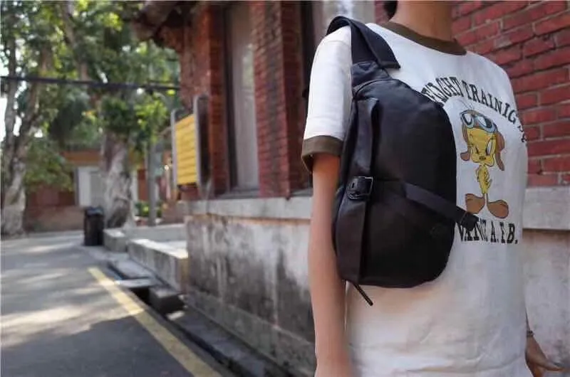 Leather Mens FANNY PACK MENS WAIST BAG HIP PACK BELT BAG FOR MEN