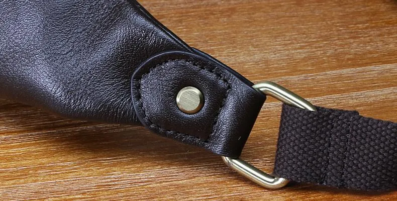 Leather Mens FANNY PACK MENS WAIST BAG HIP PACK BELT BAG FOR MEN