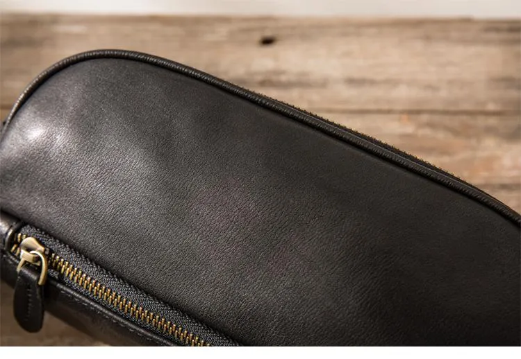 Leather Mens FANNY PACK MENS WAIST BAG HIP PACK BELT BAG FOR MEN