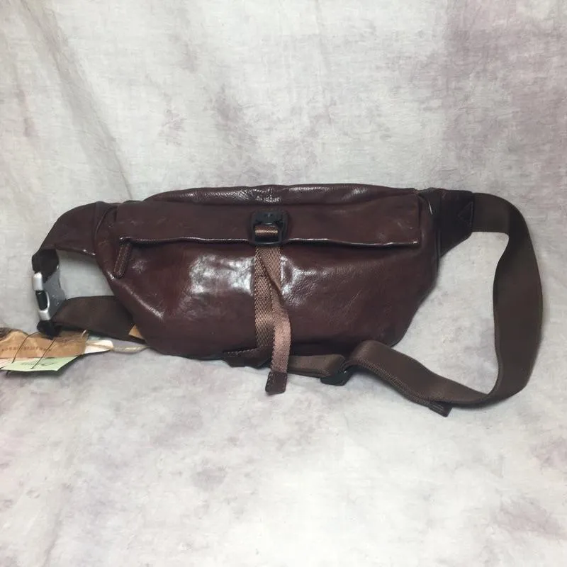 Leather Mens FANNY PACK MENS WAIST BAG HIP PACK BELT BAG FOR MEN