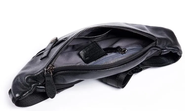Leather Mens Fanny Pack Waist Bag Hip Pack Belt Bag Bumbag for Men