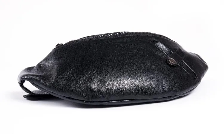 Leather Mens Fanny Pack Waist Bag Hip Pack Belt Bag Bumbag for Men