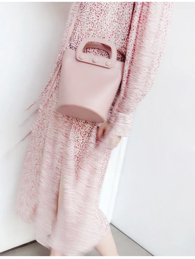 LEATHER WOMEN Bucket Purse Handbag SHOULDER BAG FOR WOMEN