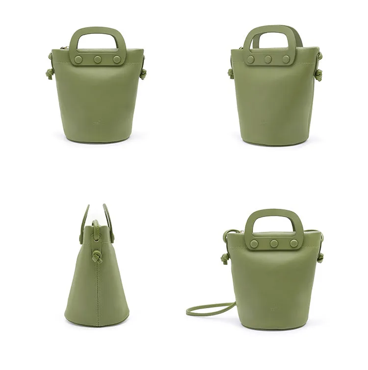 LEATHER WOMEN Bucket Purse Handbag SHOULDER BAG FOR WOMEN