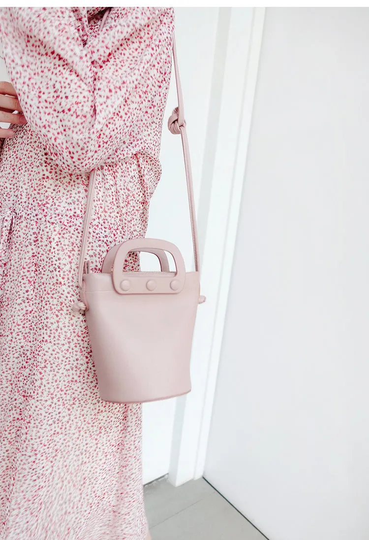 LEATHER WOMEN Bucket Purse Handbag SHOULDER BAG FOR WOMEN