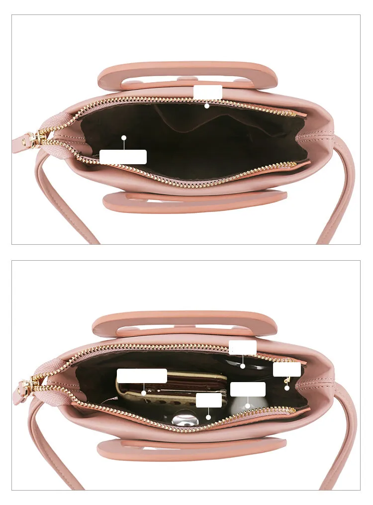 LEATHER WOMEN Bucket Purse Handbag SHOULDER BAG FOR WOMEN
