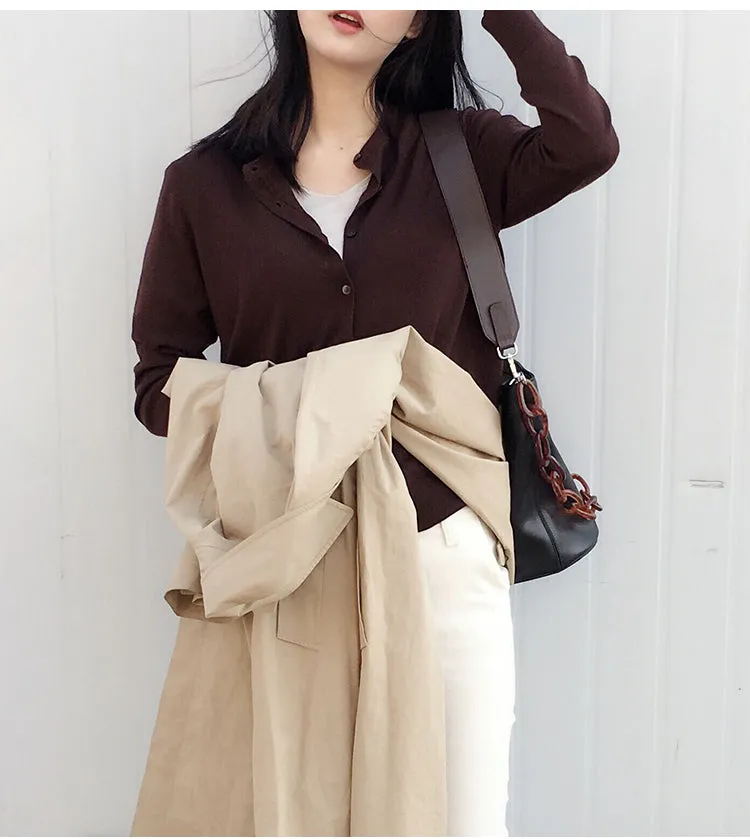LEATHER WOMENs Black Bucket Purse SHOULDER BAG FOR WOMEN
