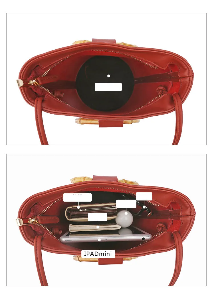 LEATHER WOMENs Bucket Purse Handbag SHOULDER BAG FOR WOMEN