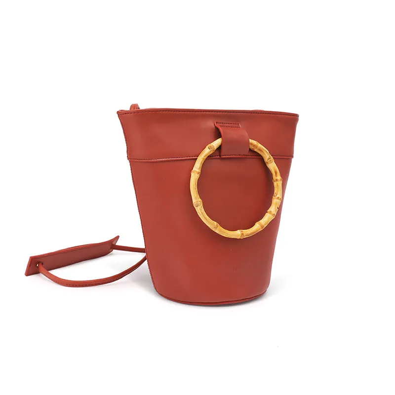 LEATHER WOMENs Bucket Purse Handbag SHOULDER BAG FOR WOMEN