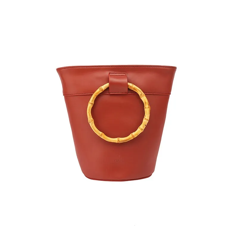 LEATHER WOMENs Bucket Purse Handbag SHOULDER BAG FOR WOMEN