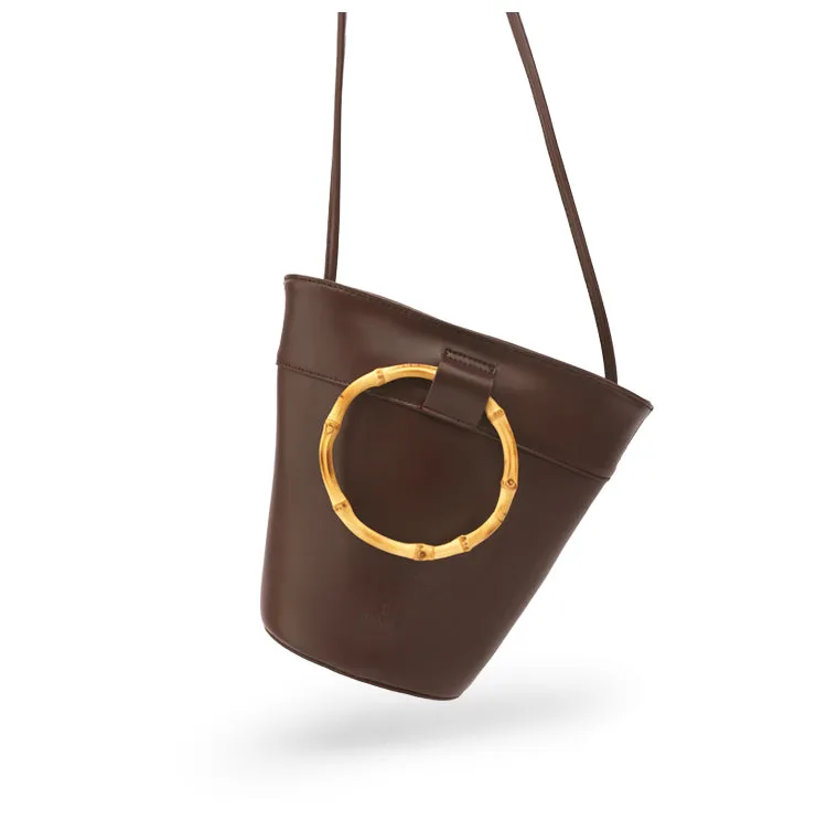 LEATHER WOMENs Bucket Purse Handbag SHOULDER BAG FOR WOMEN