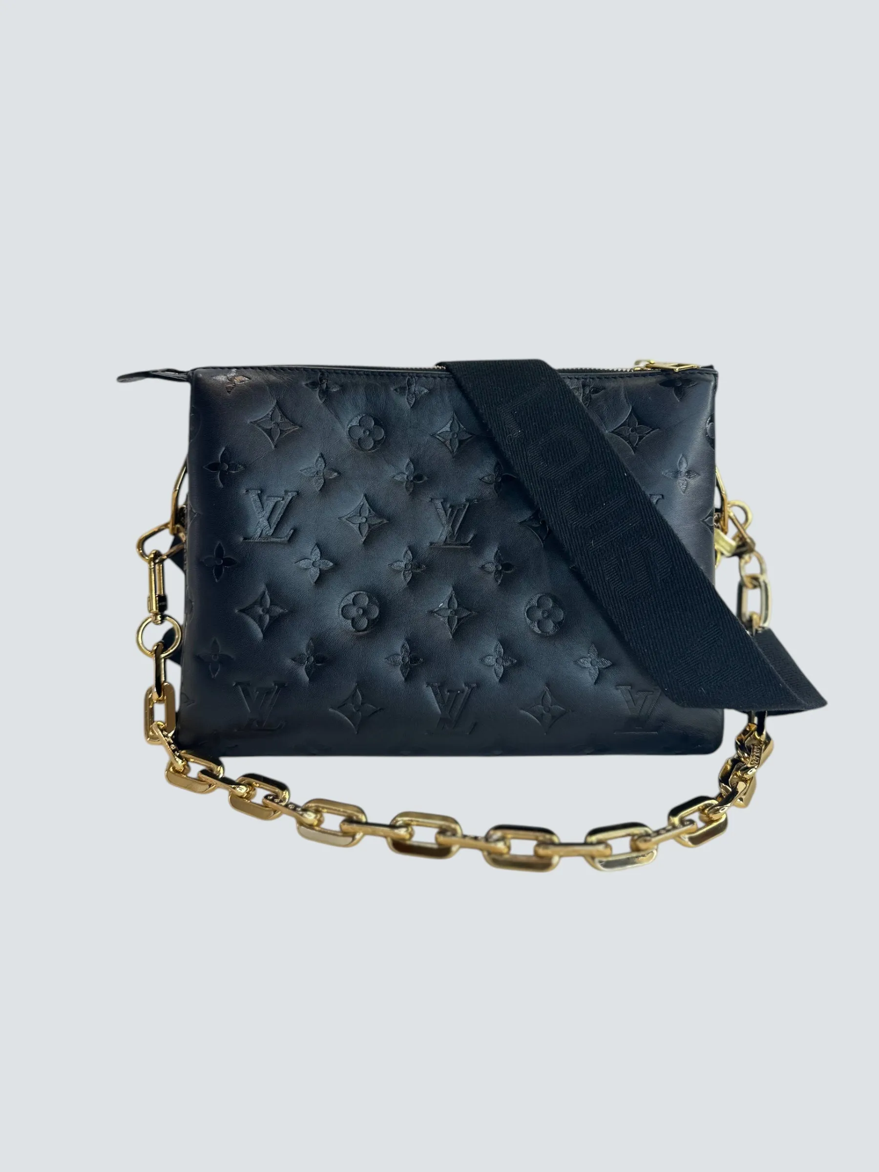 Louis Vuitton Black Empreinte Leather Coussin PM