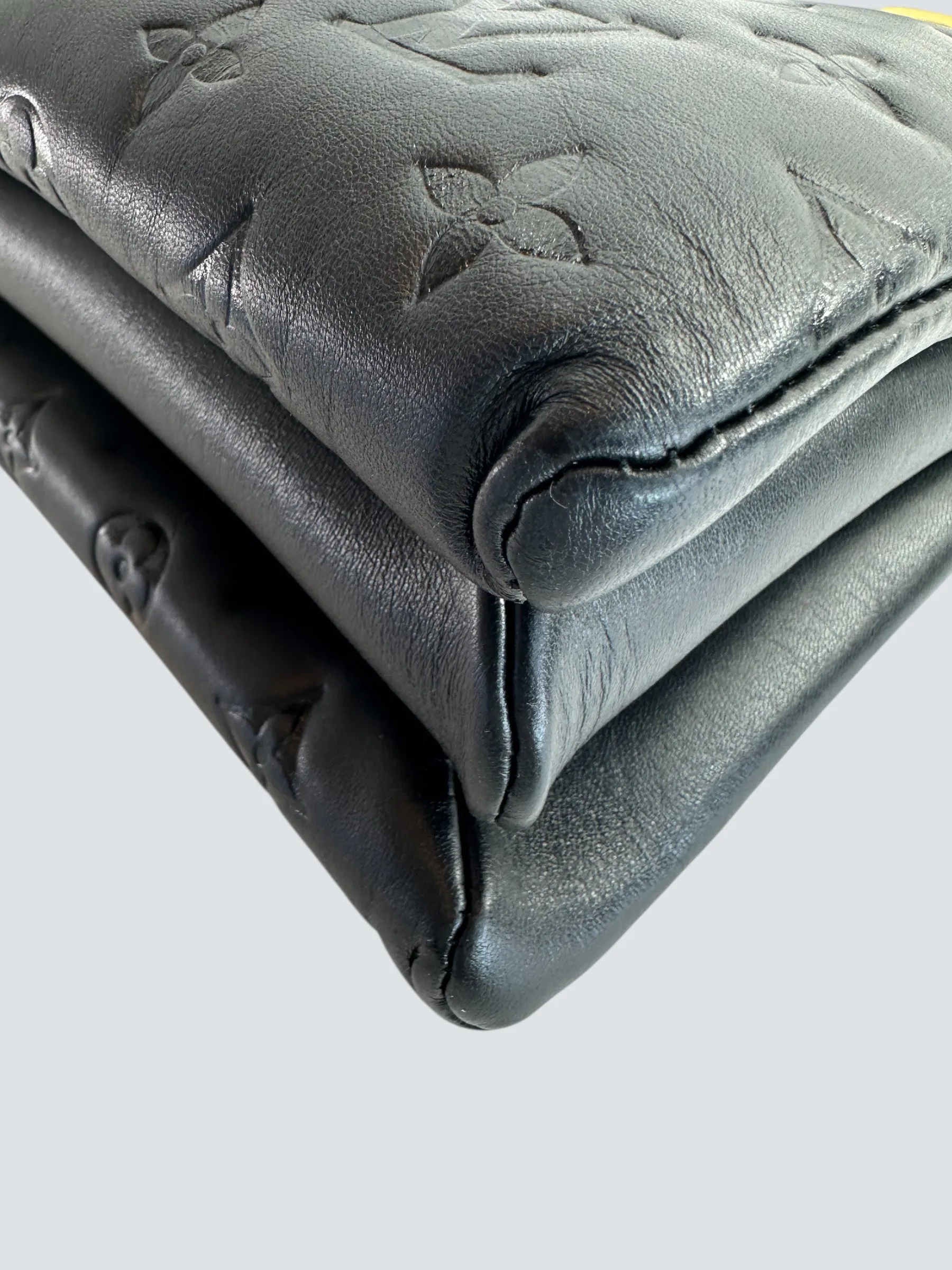 Louis Vuitton Black Empreinte Leather Coussin PM