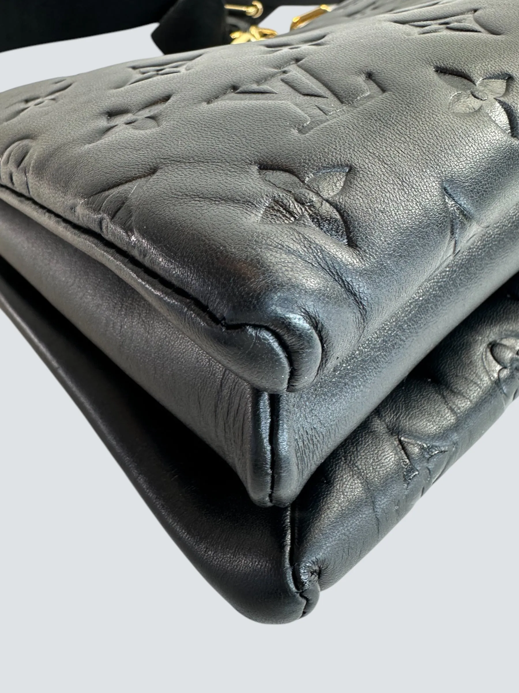 Louis Vuitton Black Empreinte Leather Coussin PM
