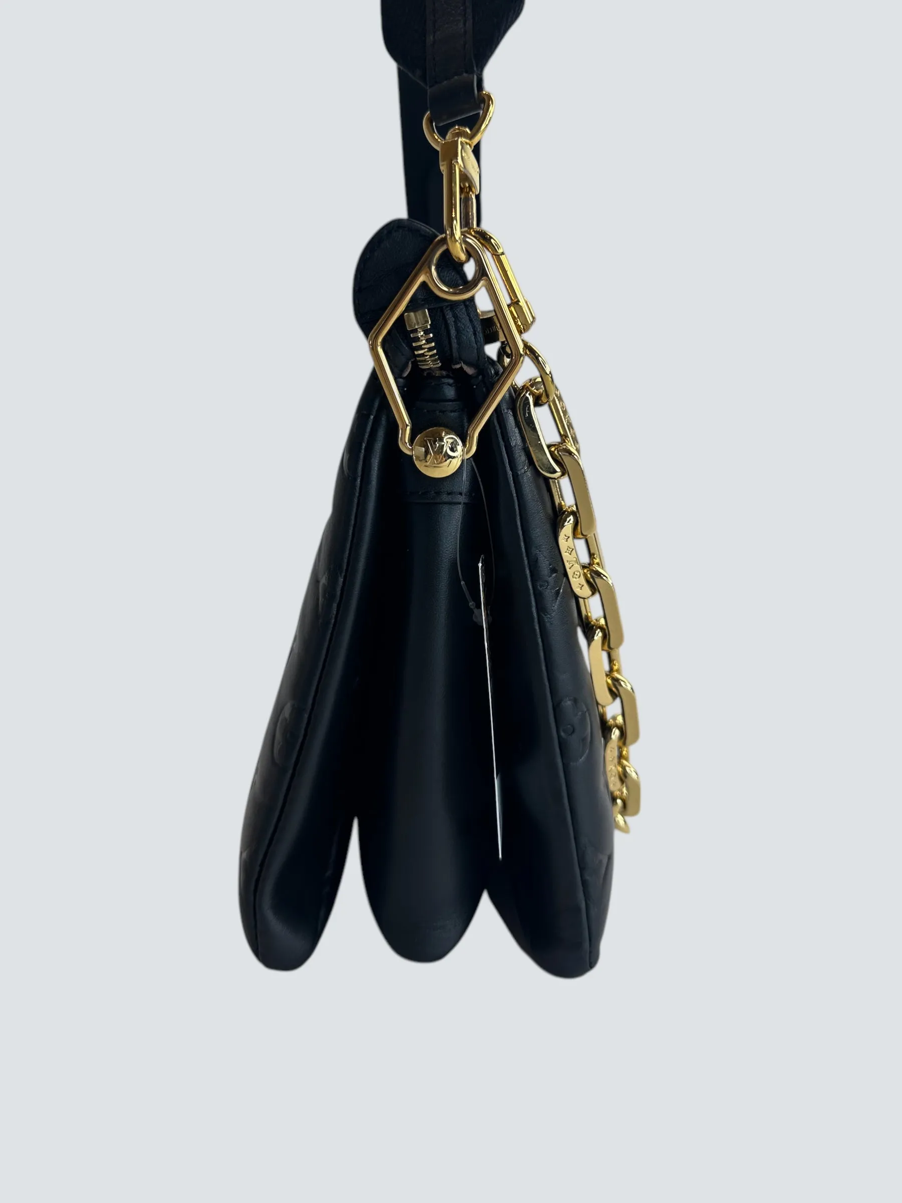 Louis Vuitton Black Empreinte Leather Coussin PM