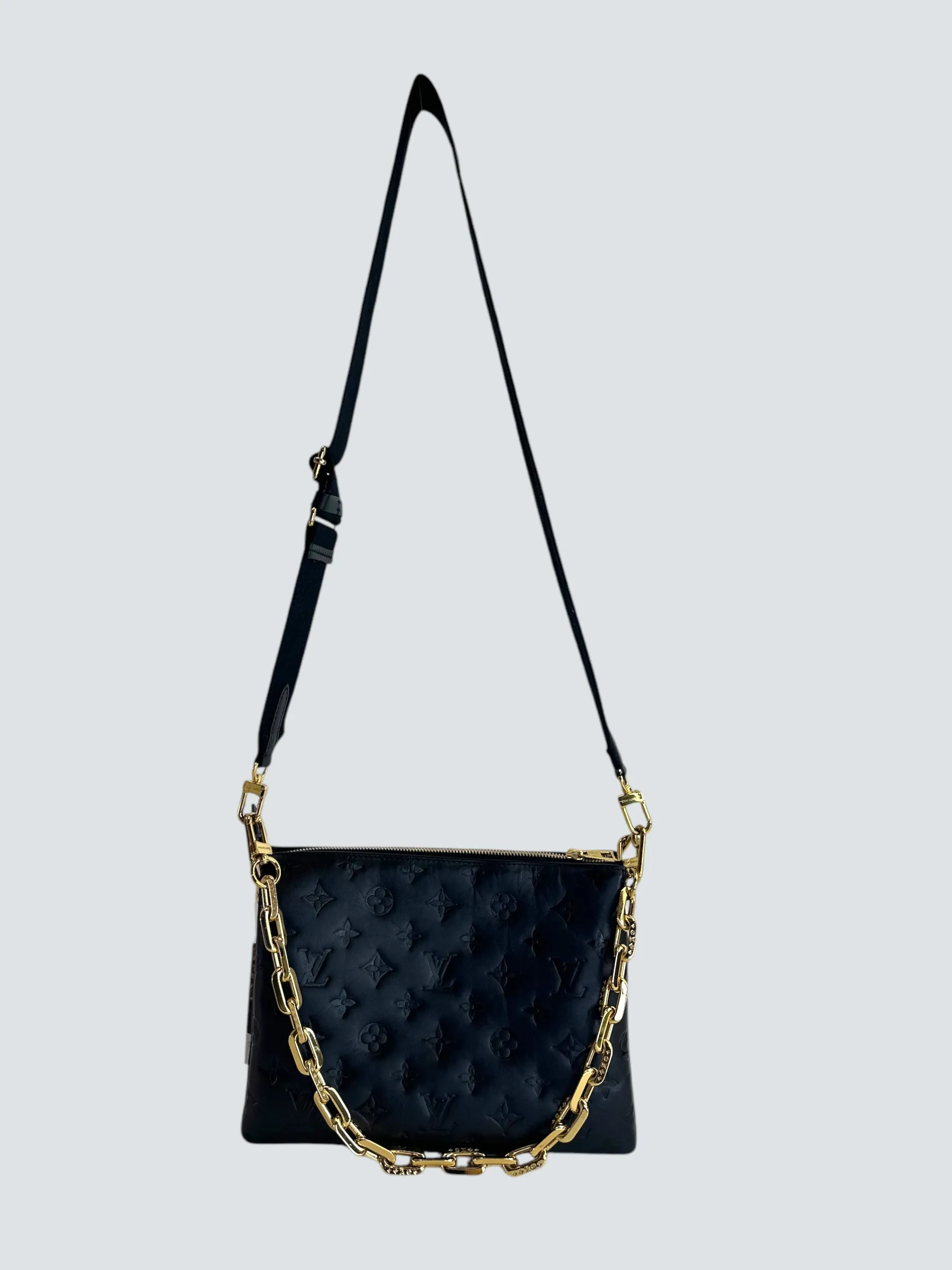 Louis Vuitton Black Empreinte Leather Coussin PM