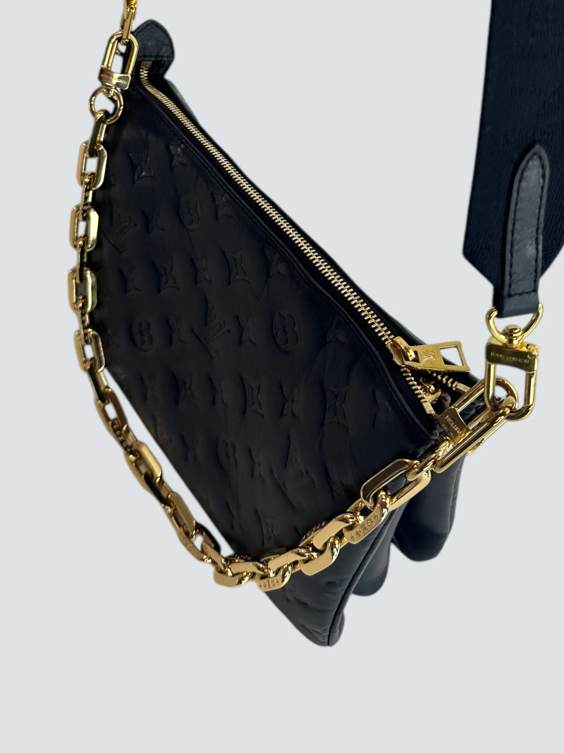 Louis Vuitton Black Empreinte Leather Coussin PM