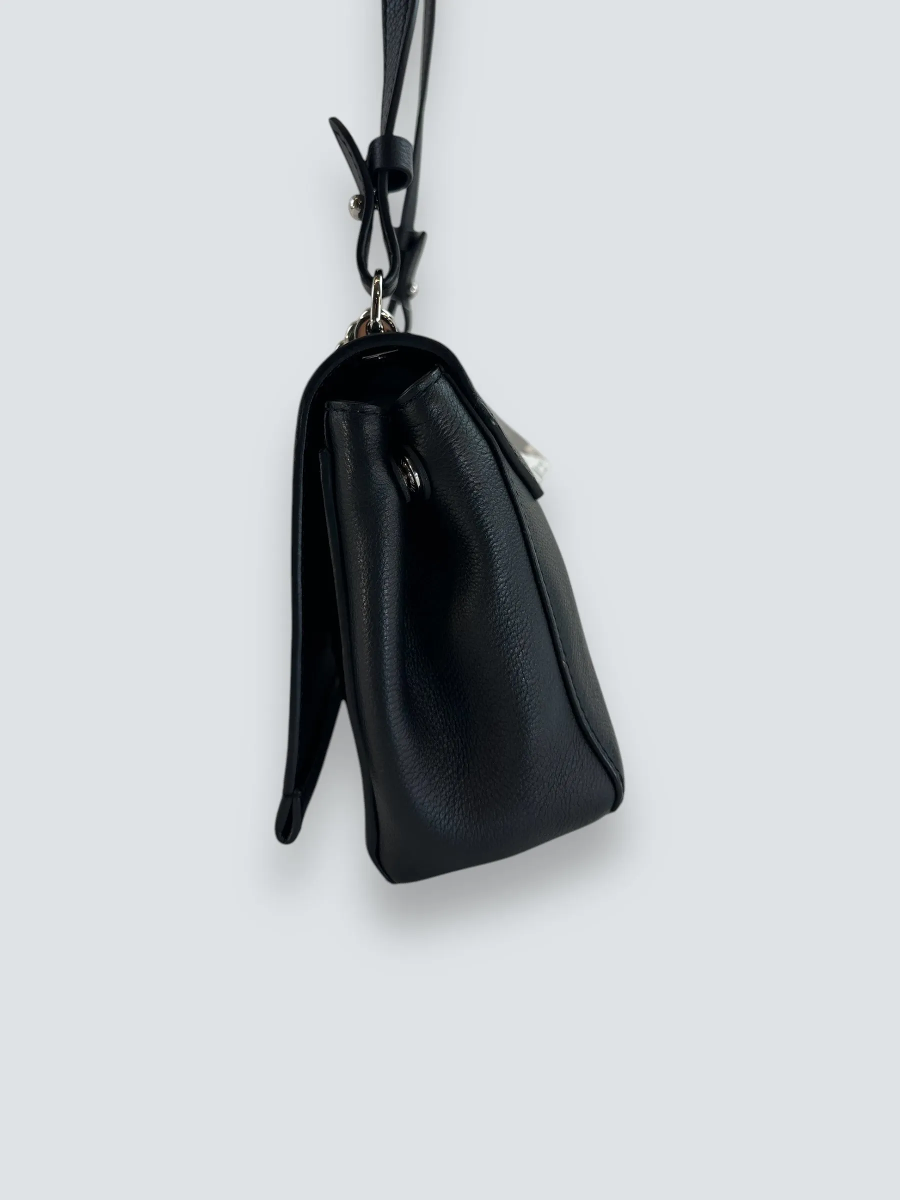 Louis Vuitton Black Leather ??Lockme?? Crossbody