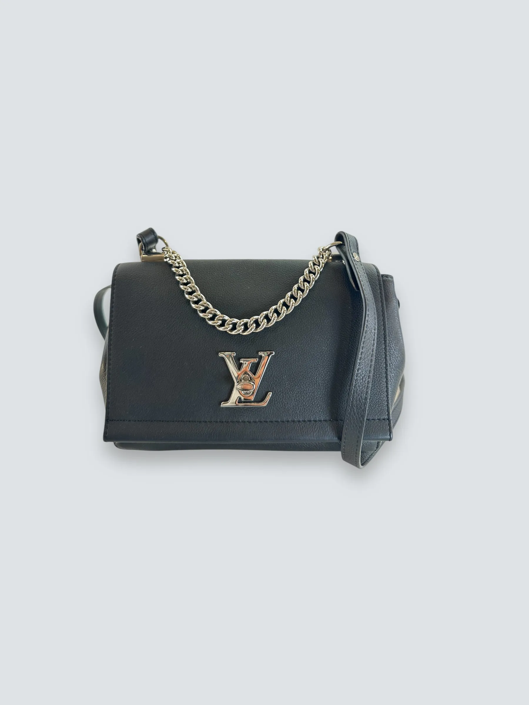 Louis Vuitton Black Leather ??Lockme?? Crossbody