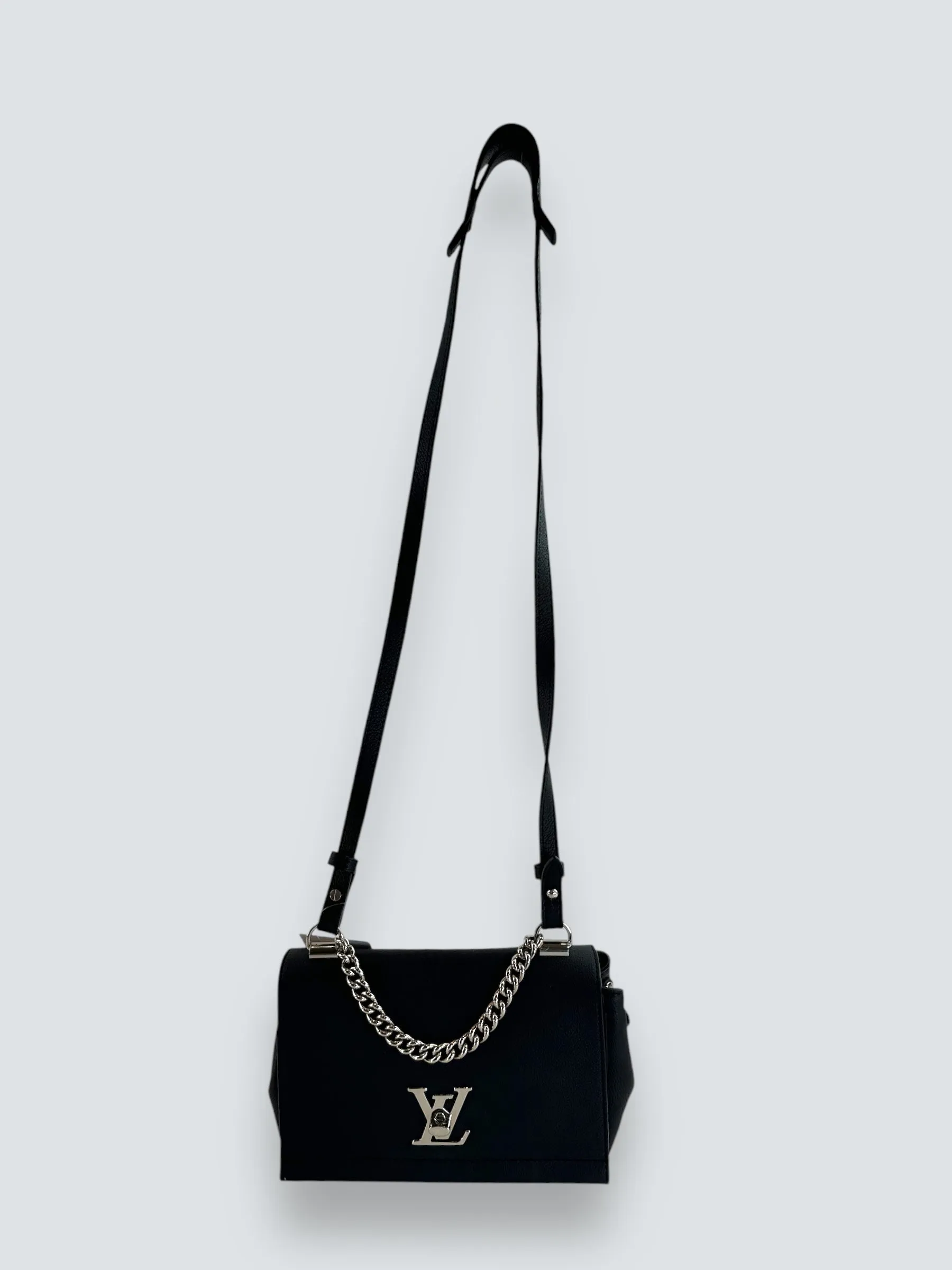 Louis Vuitton Black Leather ??Lockme?? Crossbody
