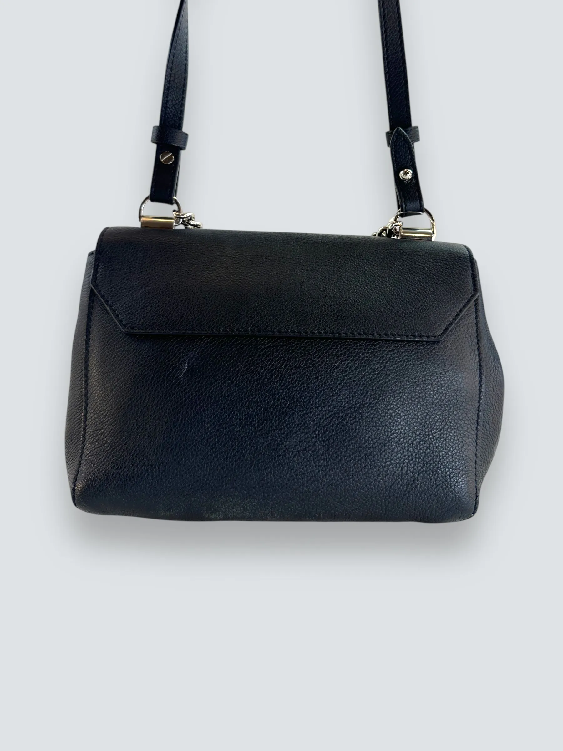 Louis Vuitton Black Leather ??Lockme?? Crossbody