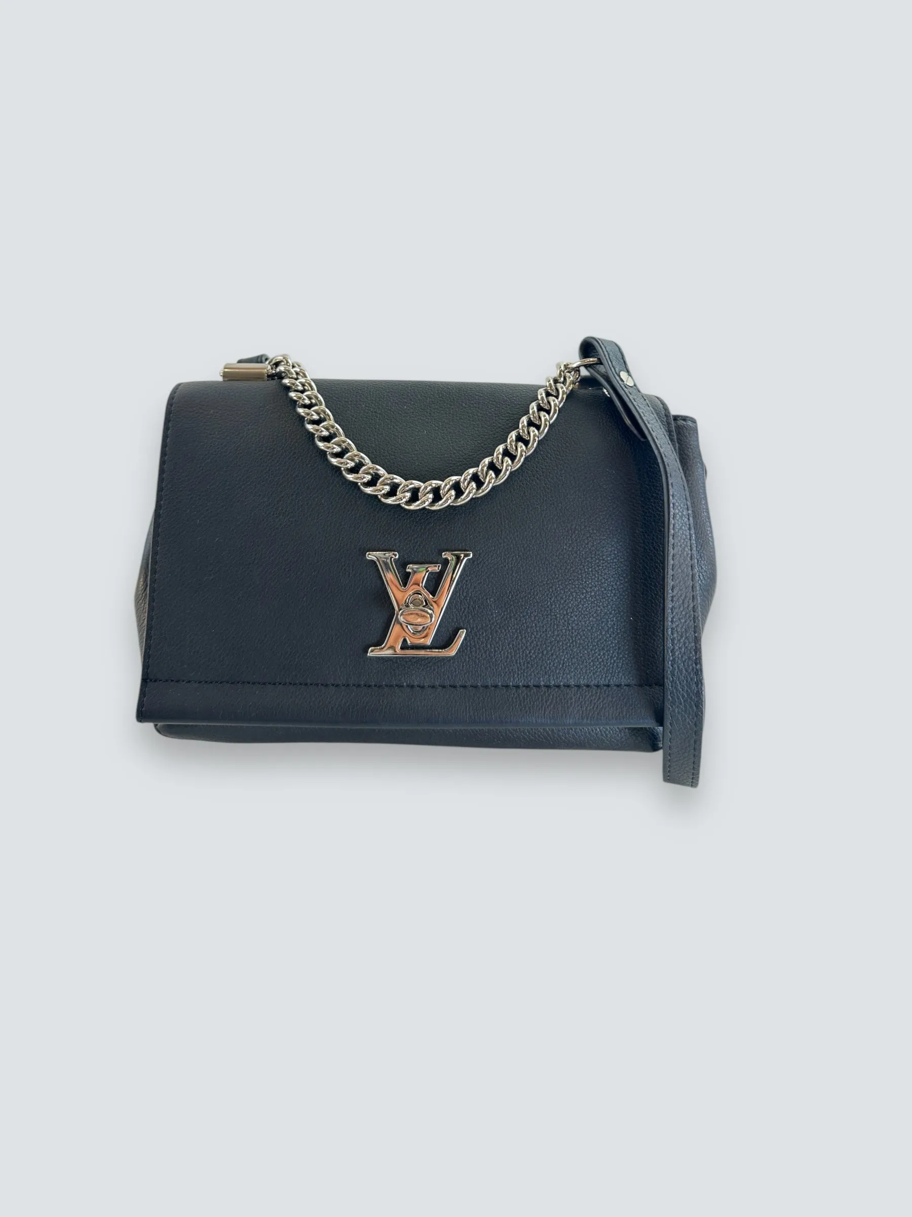 Louis Vuitton Black Leather ??Lockme?? Crossbody