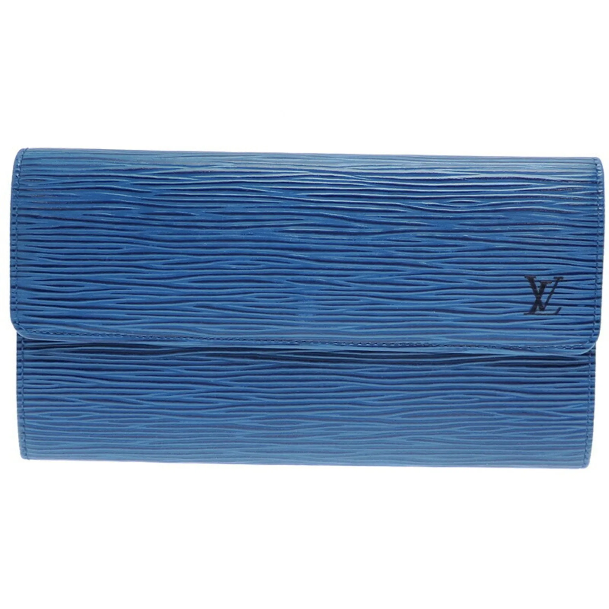 Louis Vuitton blue Toledo blue Epi Leather Long Wallet (Bi-Fold) (Pre-Owned)