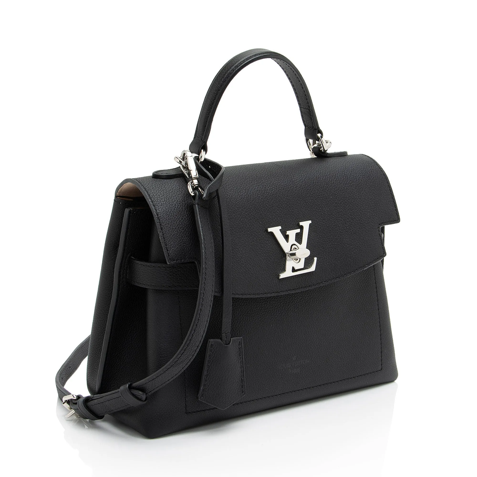 Louis Vuitton Calfskin Lockme Ever MM Top Handle