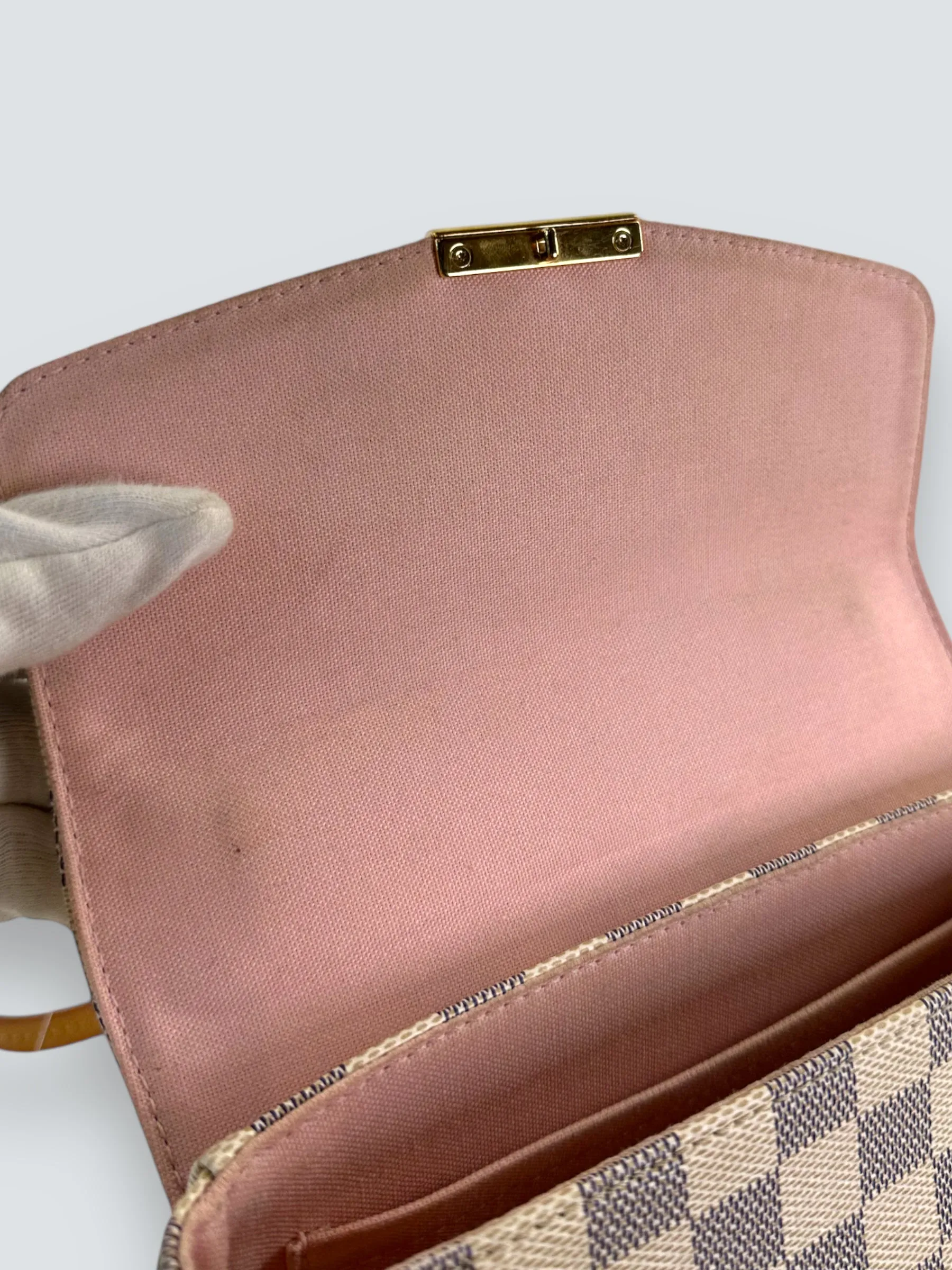 Louis Vuitton Damier Azur Canvas Croisette Crossbody