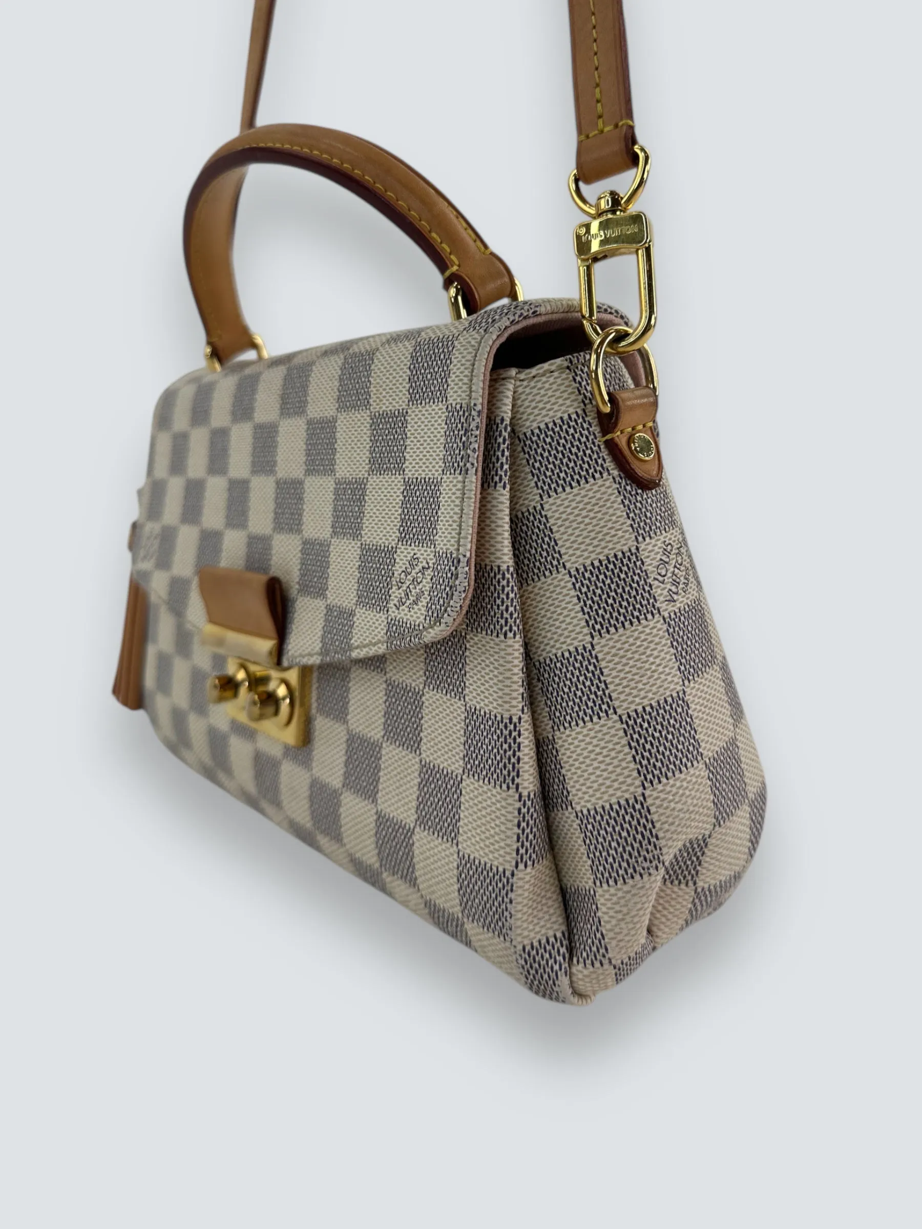 Louis Vuitton Damier Azur Canvas Croisette Crossbody
