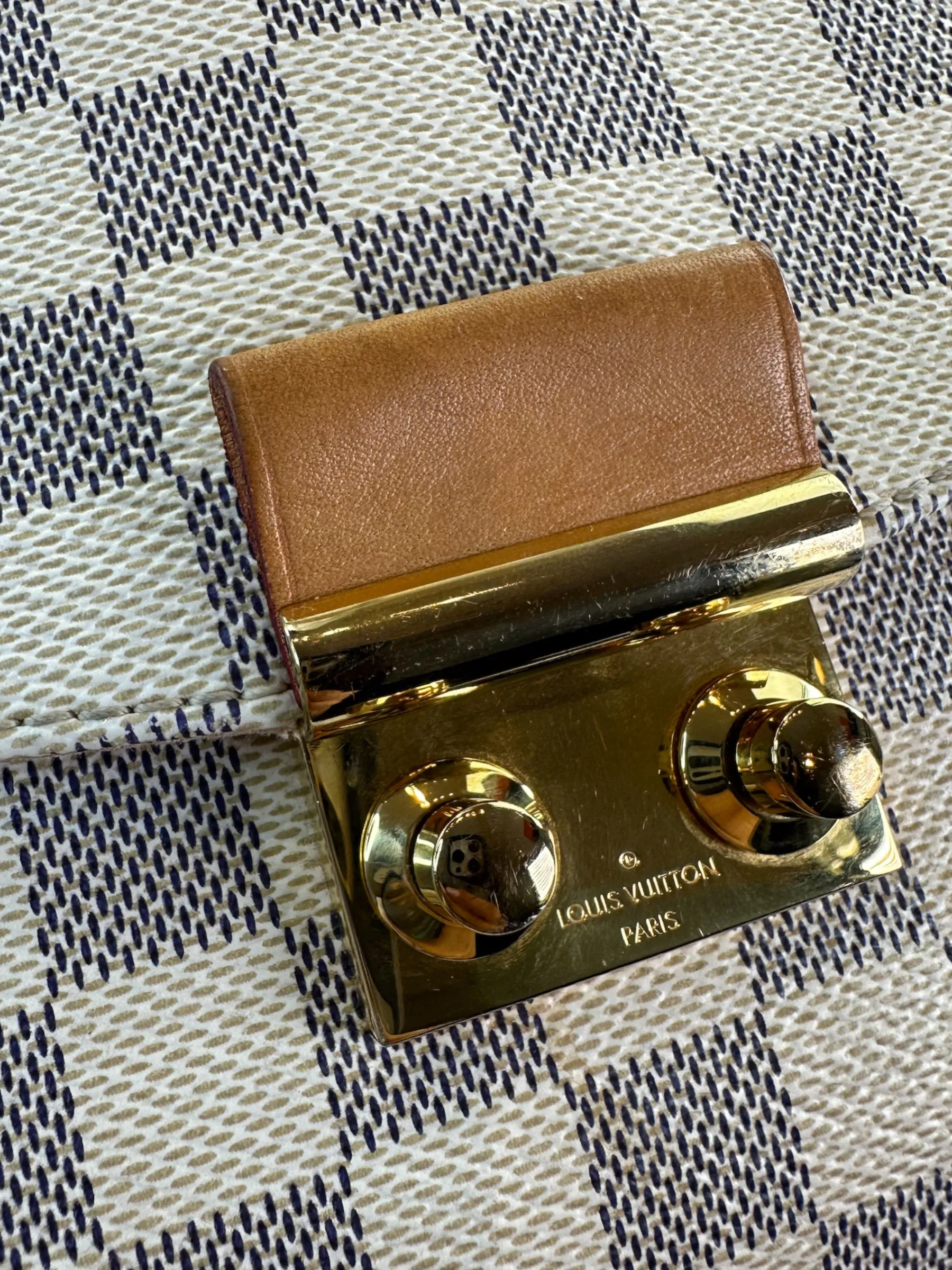 Louis Vuitton Damier Azur Canvas Croisette Crossbody