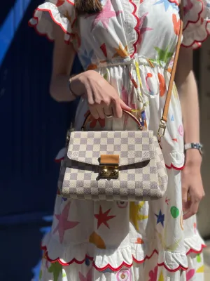 Louis Vuitton Damier Azur Canvas Croisette Crossbody