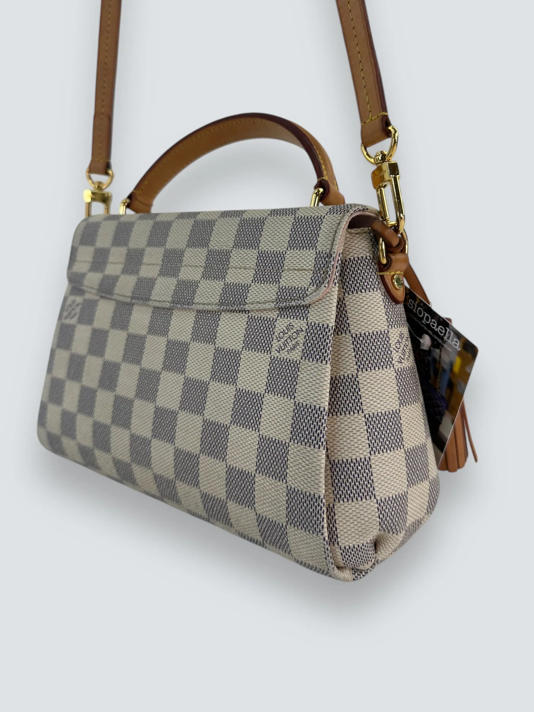 Louis Vuitton Damier Azur Canvas Croisette Crossbody