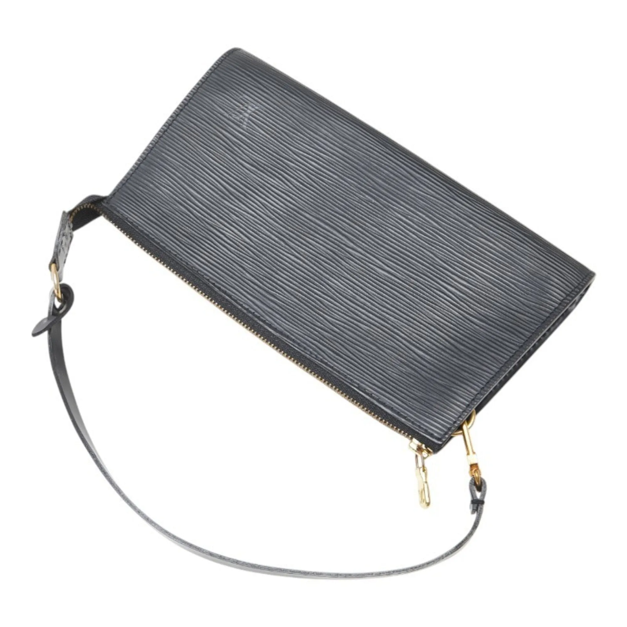 Louis Vuitton Epi Noir Leather Handbag Pochette (Pre-Owned)