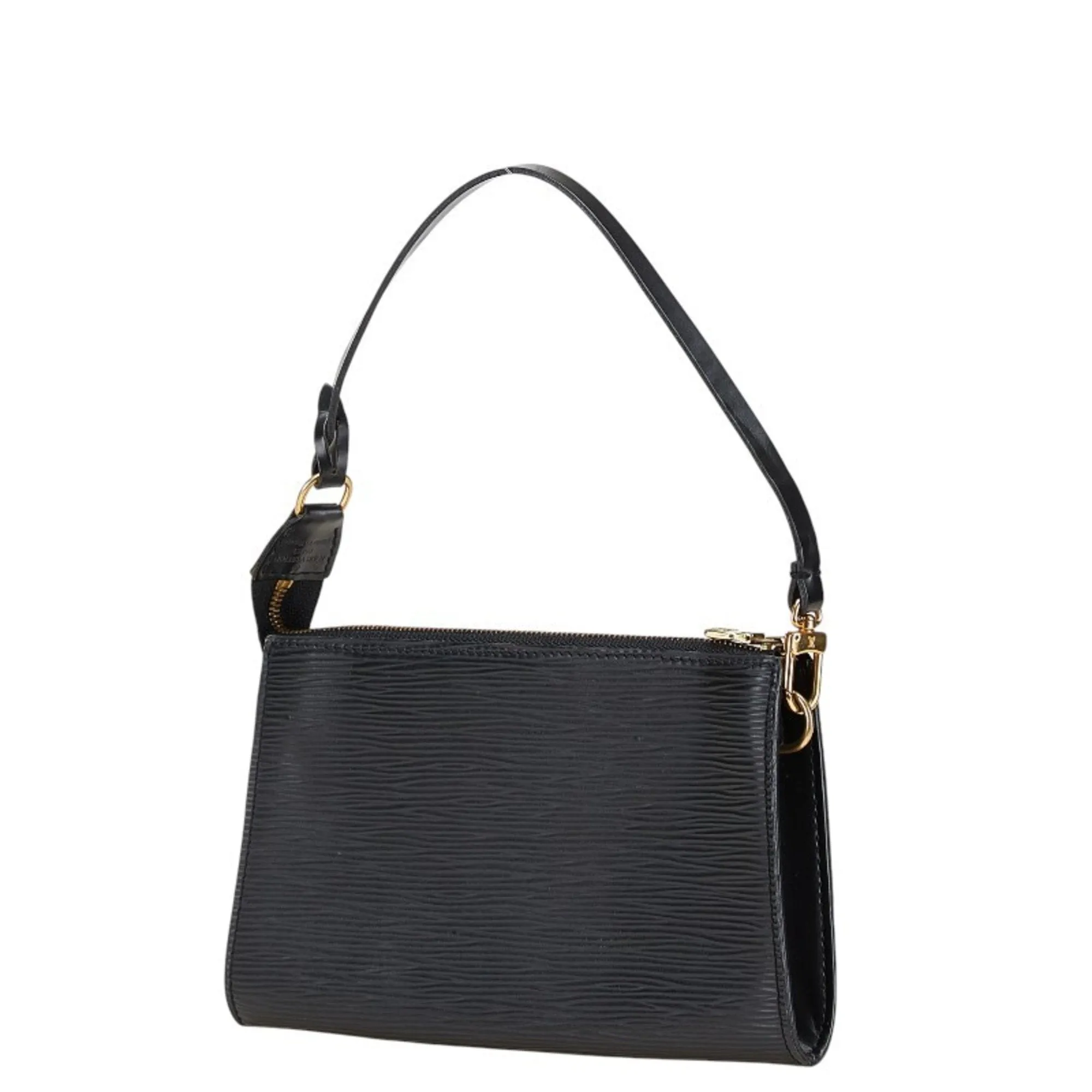 Louis Vuitton Epi Noir Leather Handbag Pochette (Pre-Owned)