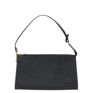 Louis Vuitton Epi Noir Leather Handbag Pochette (Pre-Owned)