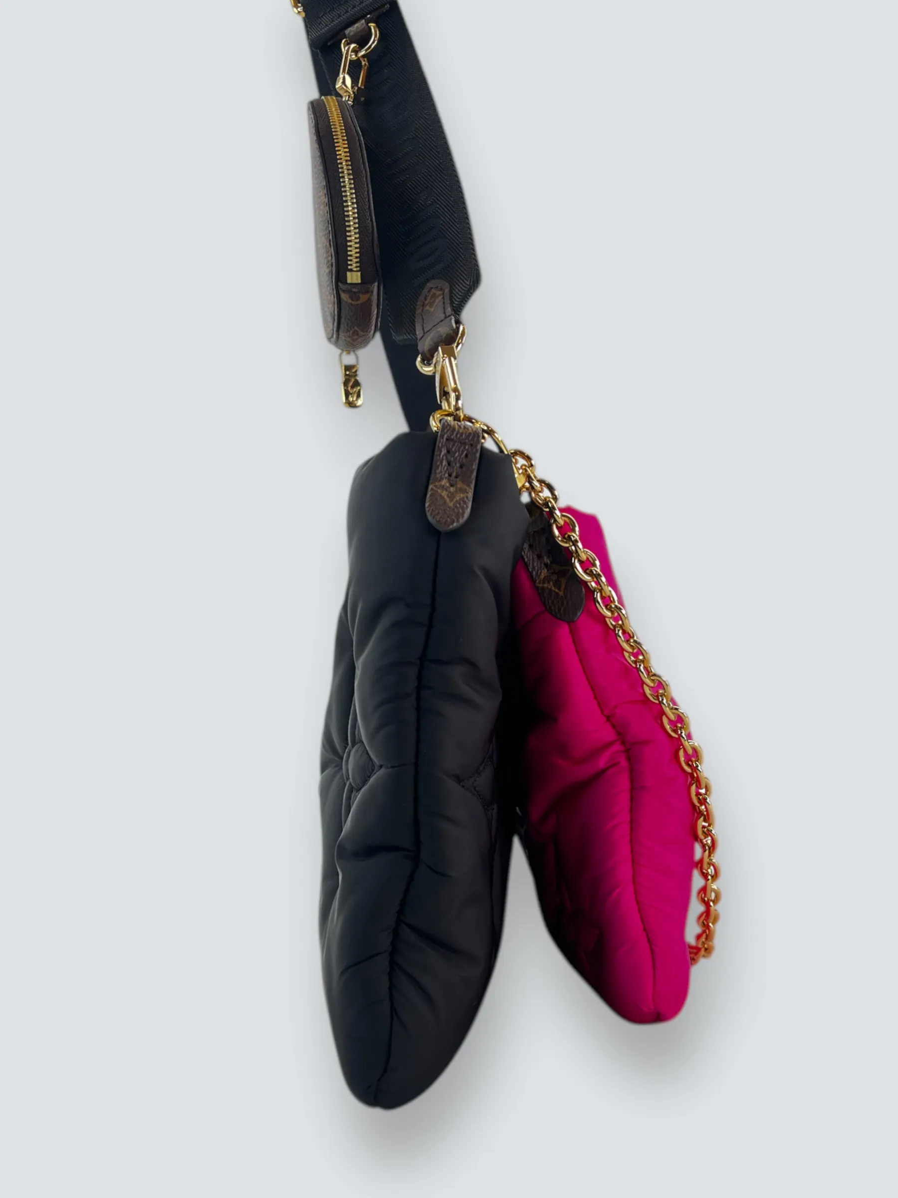 Louis Vuitton Fuschia & Black Pillow Multi Pochette