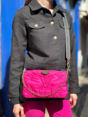 Louis Vuitton Fuschia & Black Pillow Multi Pochette