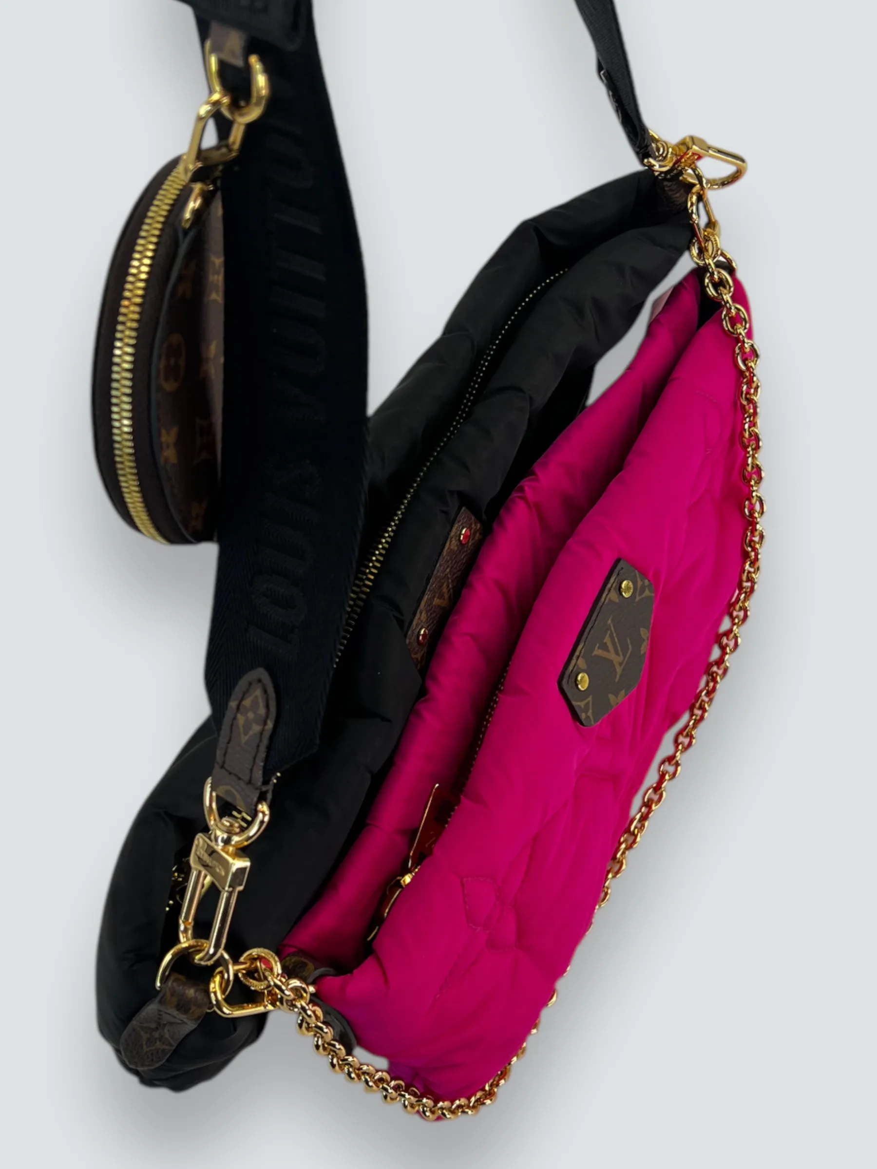 Louis Vuitton Fuschia & Black Pillow Multi Pochette