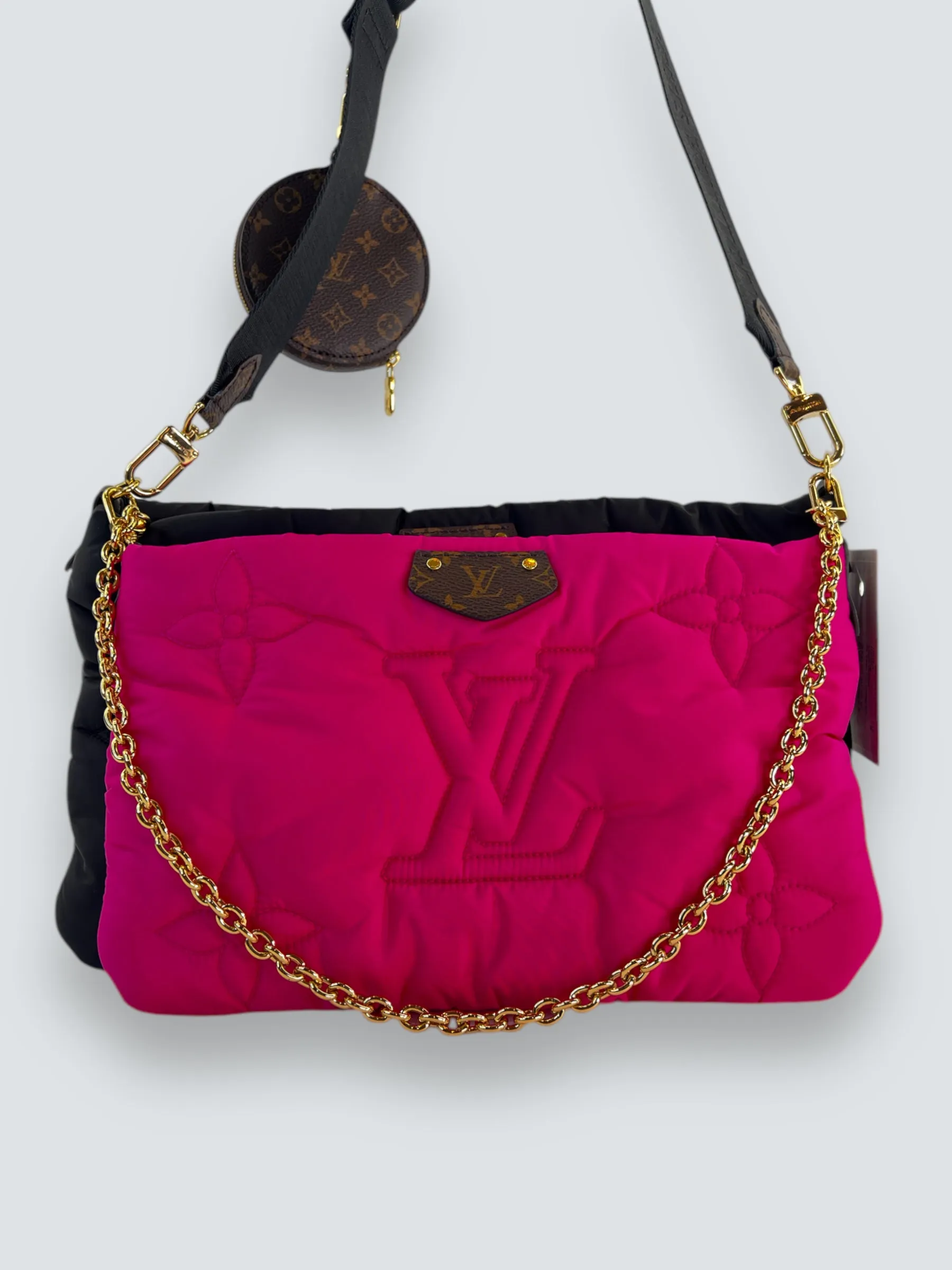 Louis Vuitton Fuschia & Black Pillow Multi Pochette