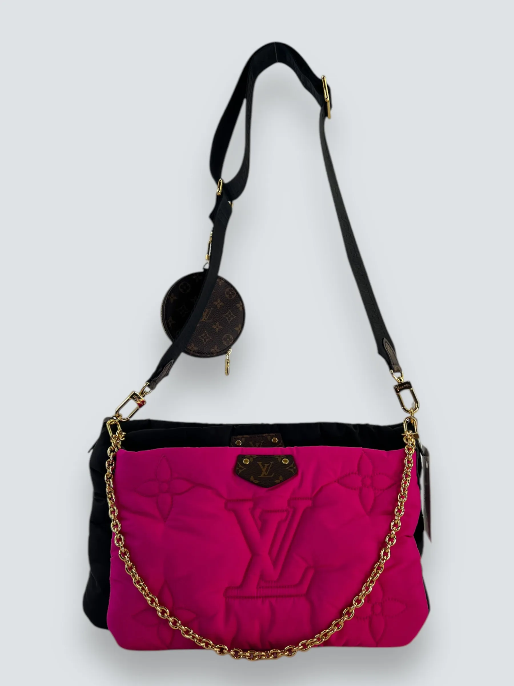 Louis Vuitton Fuschia & Black Pillow Multi Pochette