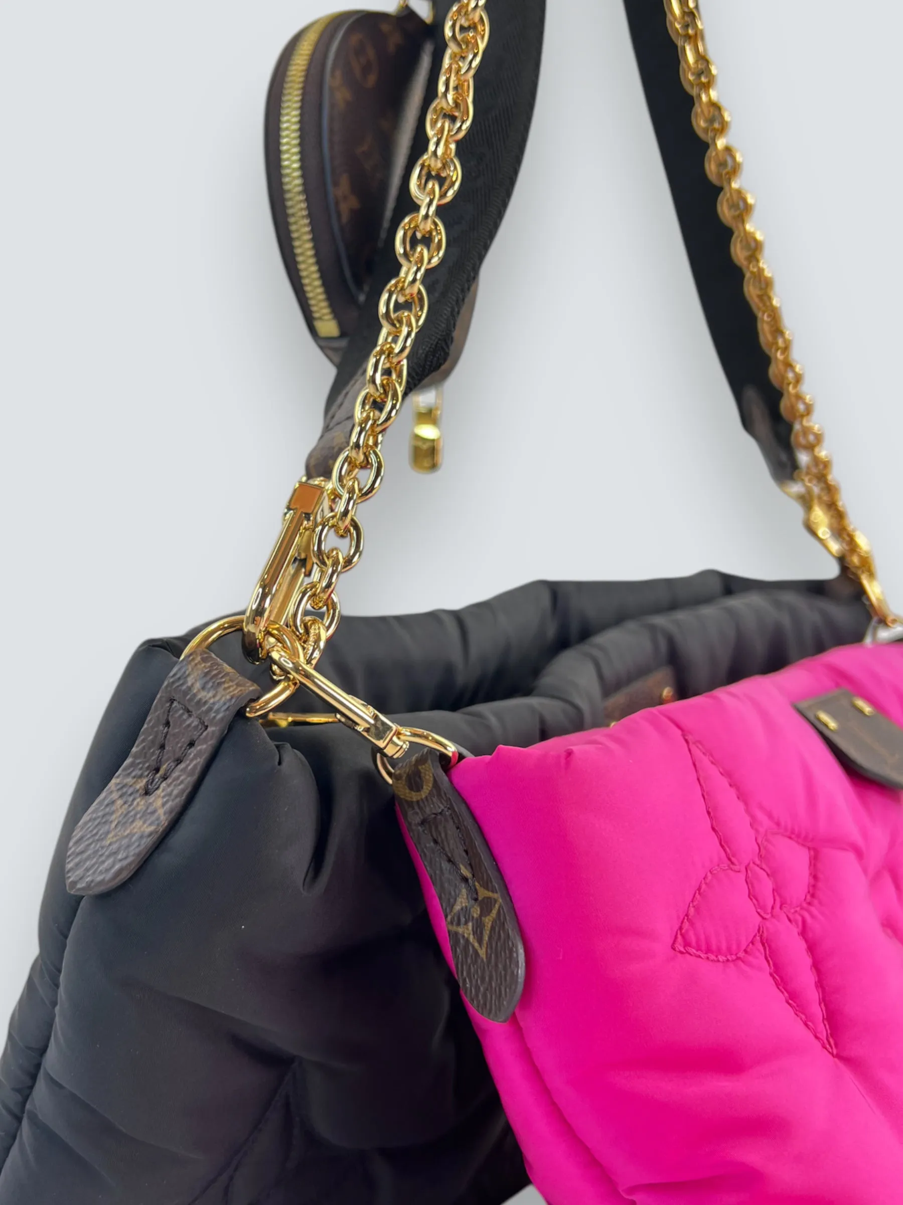 Louis Vuitton Fuschia & Black Pillow Multi Pochette