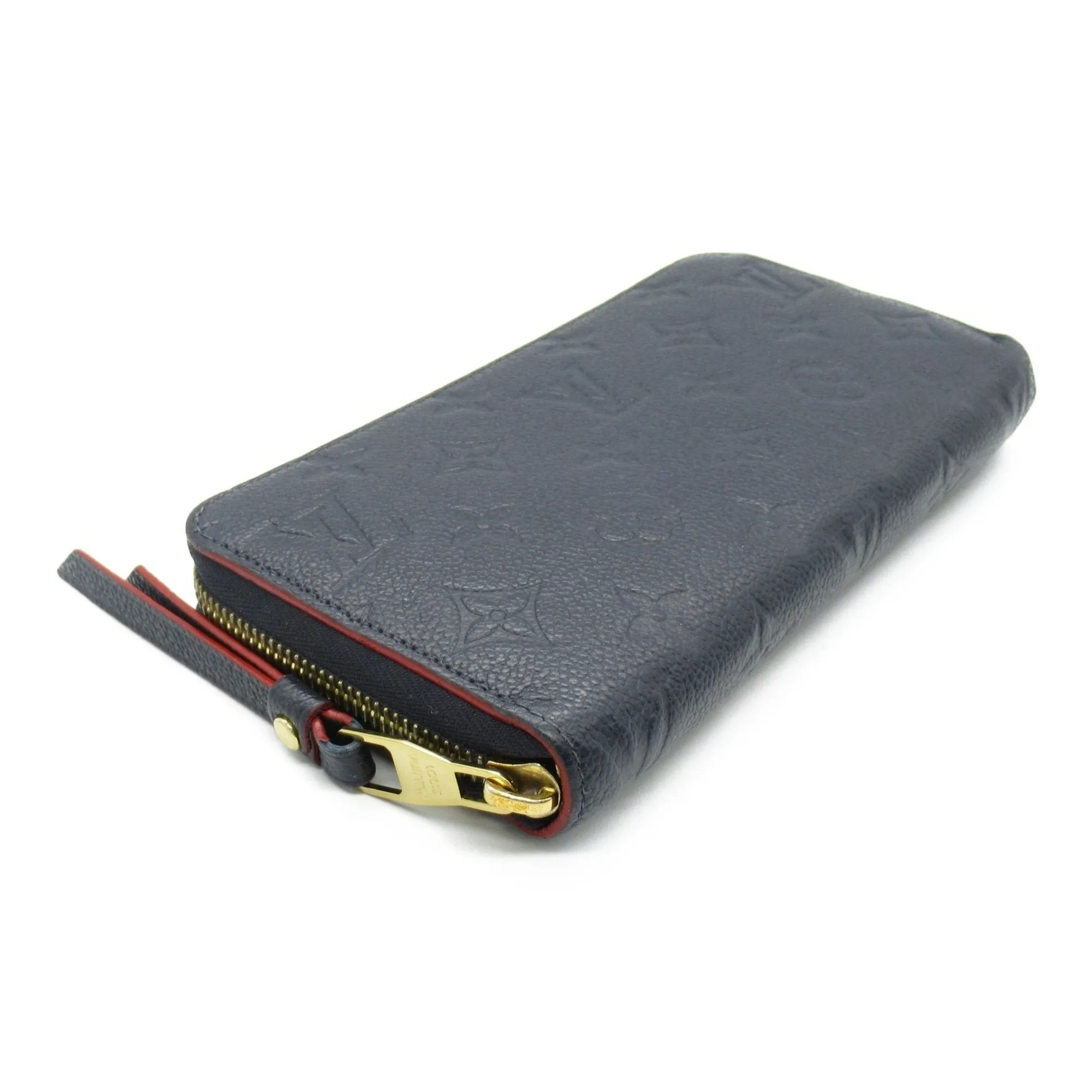 Louis Vuitton Marine Rouge Navy Monogram Empreinte Long Wallet (Bi-Fold) (Pre-Owned)
