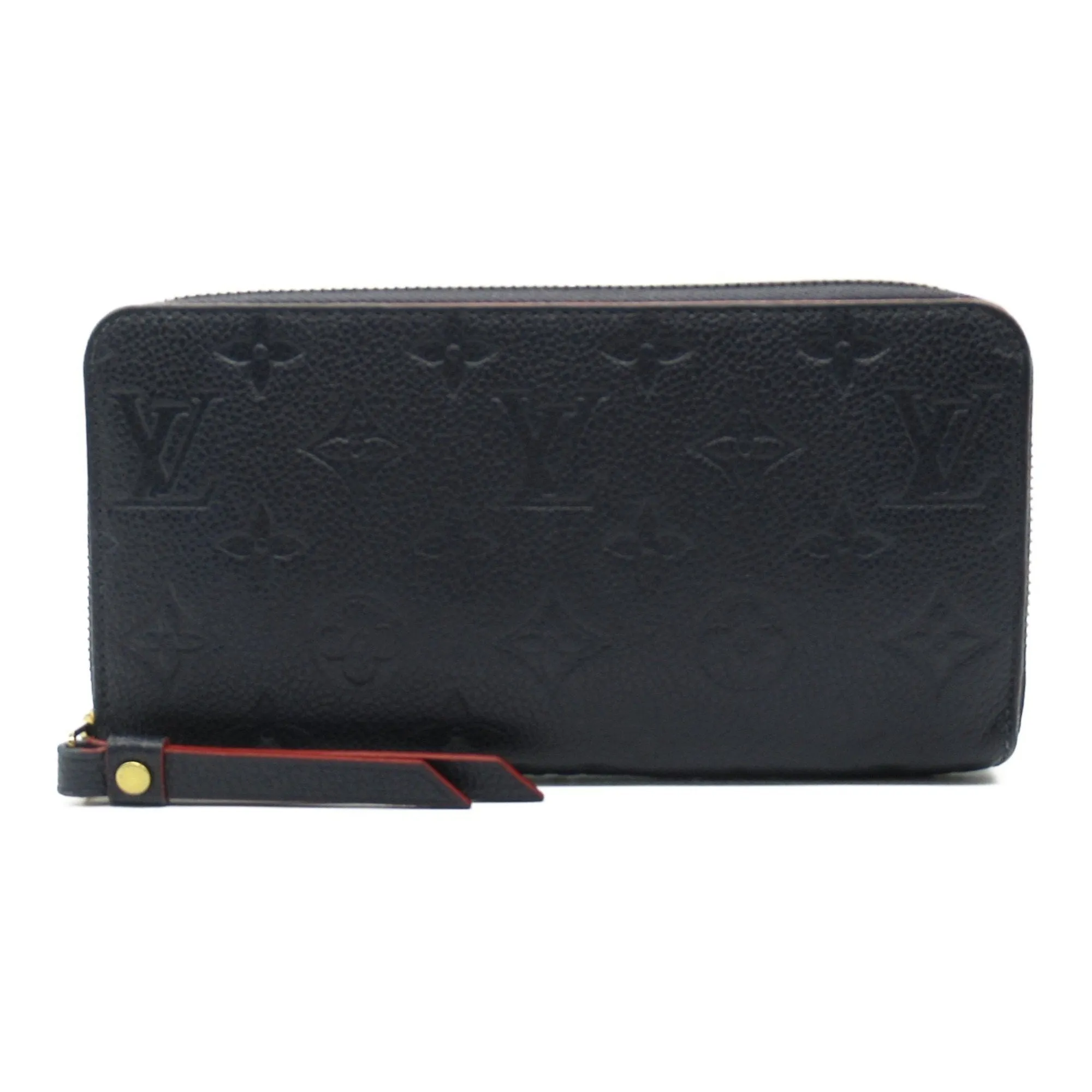 Louis Vuitton Marine Rouge Navy Monogram Empreinte Long Wallet (Bi-Fold) (Pre-Owned)