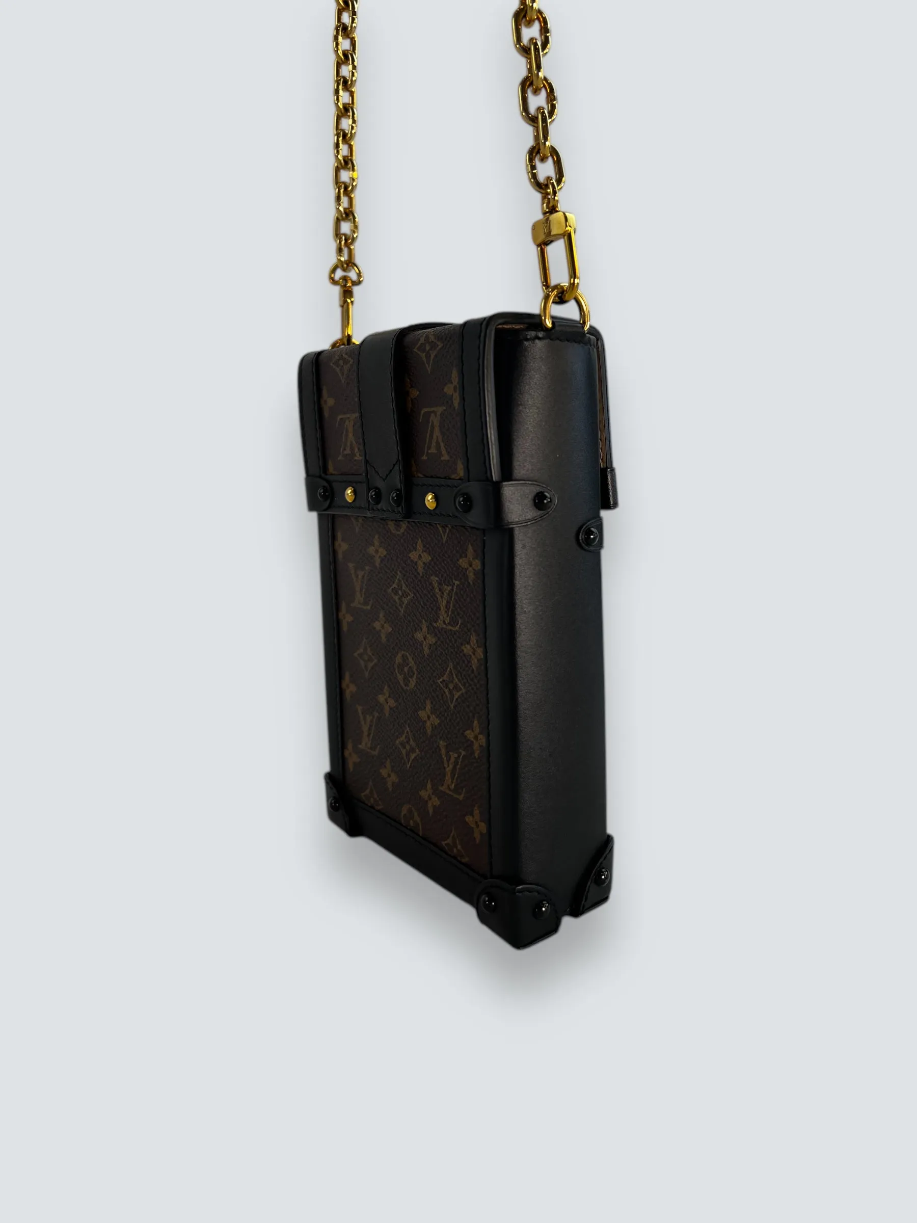 Louis Vuitton Monogram Canvas & Leather Vertical Trunk Crossbody